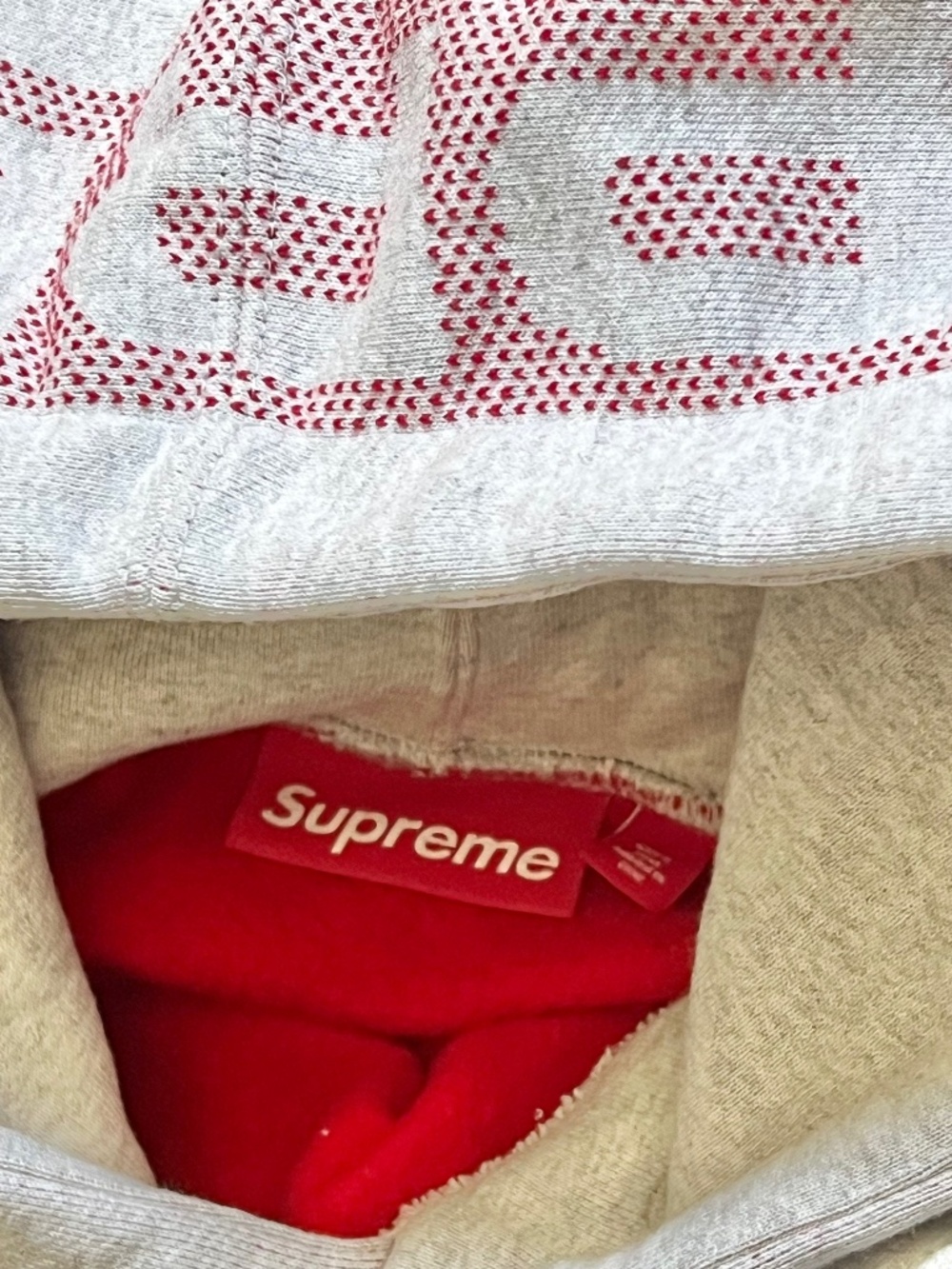 Supreme Hoodie Large Logo on hood